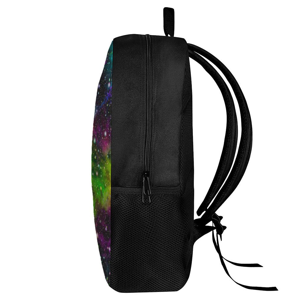 Abstract Dark Galaxy Space Print 17 Inch Backpack
