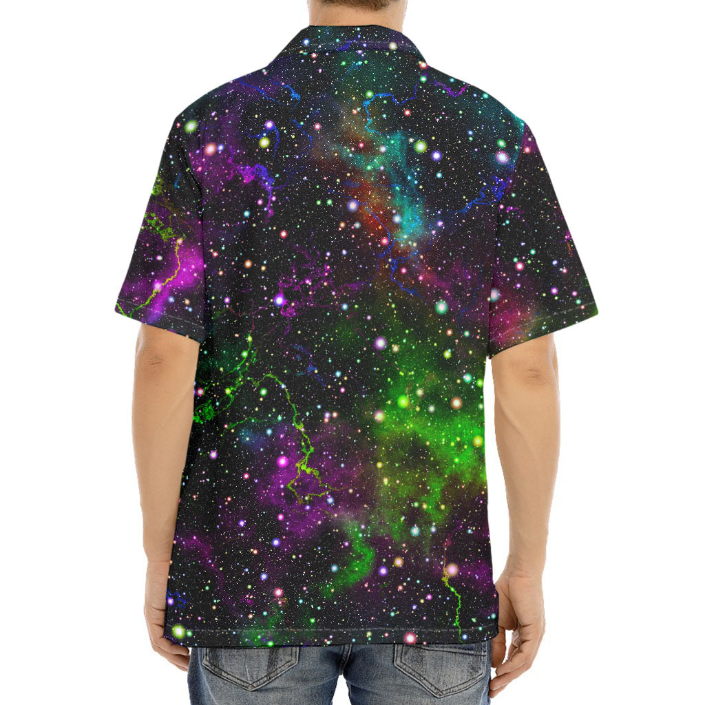 Abstract Dark Galaxy Space Print Aloha Shirt