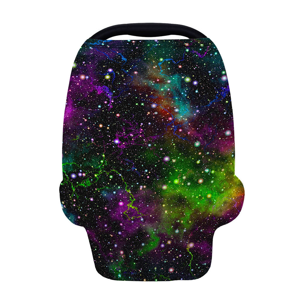 Abstract Dark Galaxy Space Print Baby Seat Cover