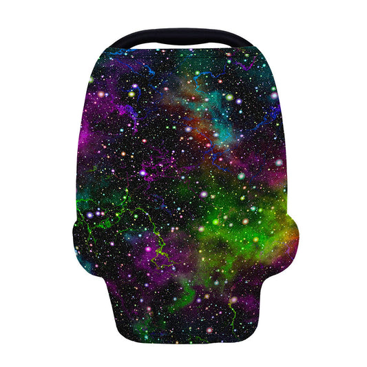 Abstract Dark Galaxy Space Print Baby Seat Cover