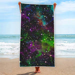 Abstract Dark Galaxy Space Print Beach Towel