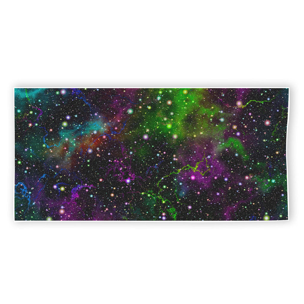 Abstract Dark Galaxy Space Print Beach Towel
