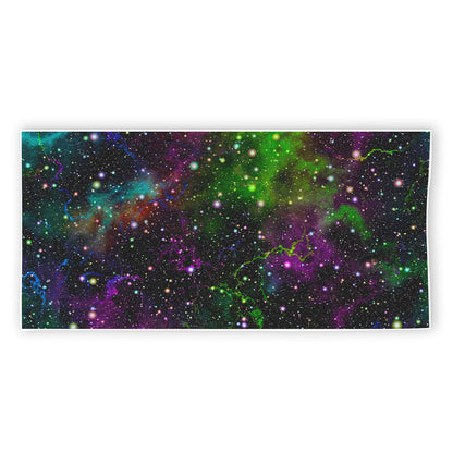 Abstract Dark Galaxy Space Print Beach Towel