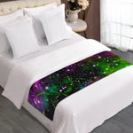 Abstract Dark Galaxy Space Print Bed Runner