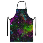Abstract Dark Galaxy Space Print Bib Apron With Pocket
