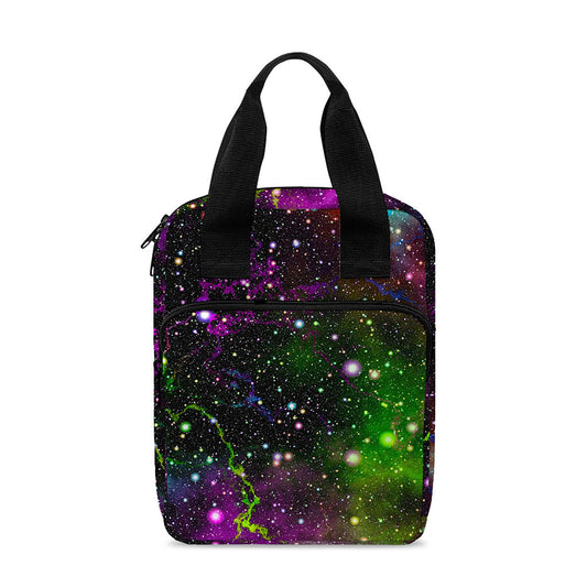 Abstract Dark Galaxy Space Print Bible Tote Bag
