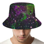 Abstract Dark Galaxy Space Print Bucket Hat
