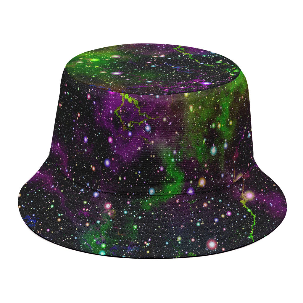Abstract Dark Galaxy Space Print Bucket Hat