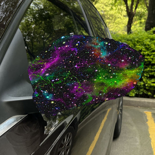 Abstract Dark Galaxy Space Print Car Side Mirror Covers