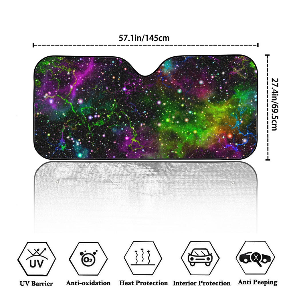 Abstract Dark Galaxy Space Print Car Windshield Sun Shade