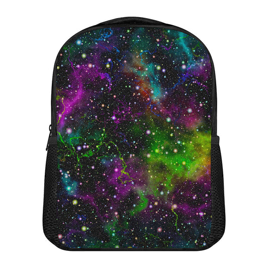 Abstract Dark Galaxy Space Print Casual Backpack