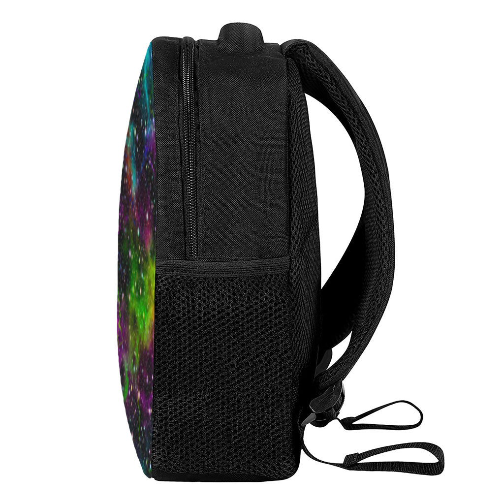 Abstract Dark Galaxy Space Print Casual Backpack