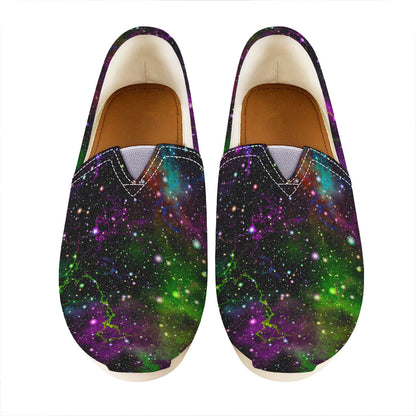 Abstract Dark Galaxy Space Print Casual Shoes