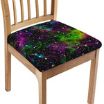 Abstract Dark Galaxy Space Print Chair Cushion Cover