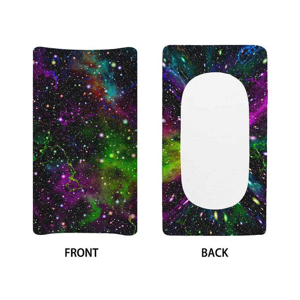 Abstract Dark Galaxy Space Print Changing Pad Cover