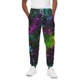 Abstract Dark Galaxy Space Print Cotton Sweatpants