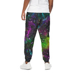 Abstract Dark Galaxy Space Print Cotton Pants