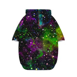 Abstract Dark Galaxy Space Print Dog Zip Up Hoodie