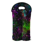 Abstract Dark Galaxy Space Print Double Neoprene Wine Tote