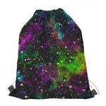 Abstract Dark Galaxy Space Print Drawstring Bag