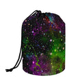 Abstract Dark Galaxy Space Print Drawstring Makeup Bag