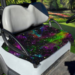 Abstract Dark Galaxy Space Print Golf Cart Seat Cover