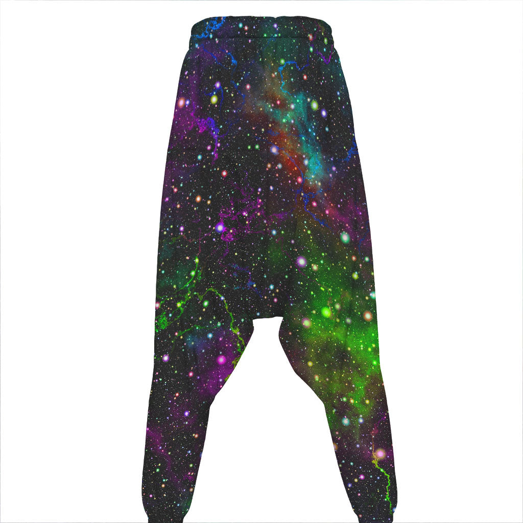 Abstract Dark Galaxy Space Print Hammer Pants
