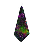 Abstract Dark Galaxy Space Print Hand Towel