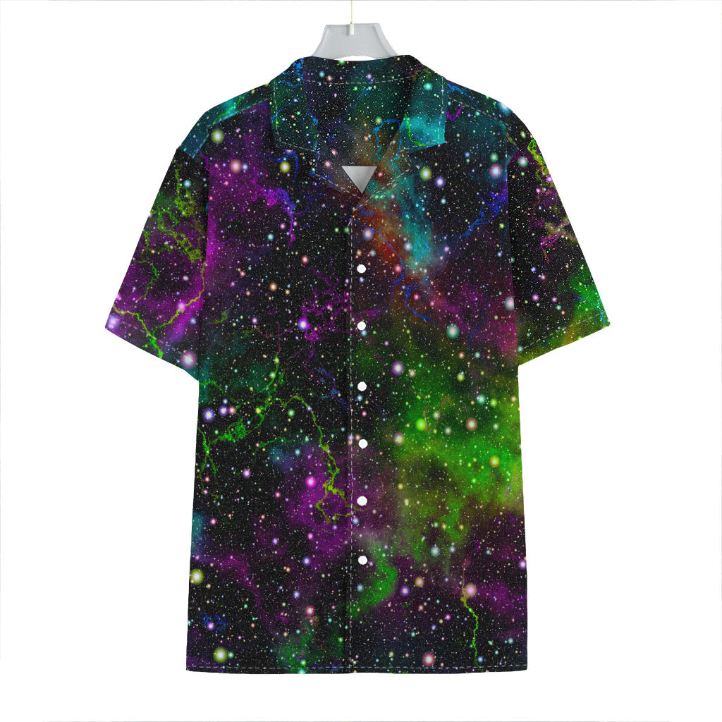 Abstract Dark Galaxy Space Print Hawaiian Shirt