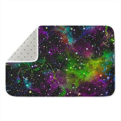 Abstract Dark Galaxy Space Print Indoor Door Mat