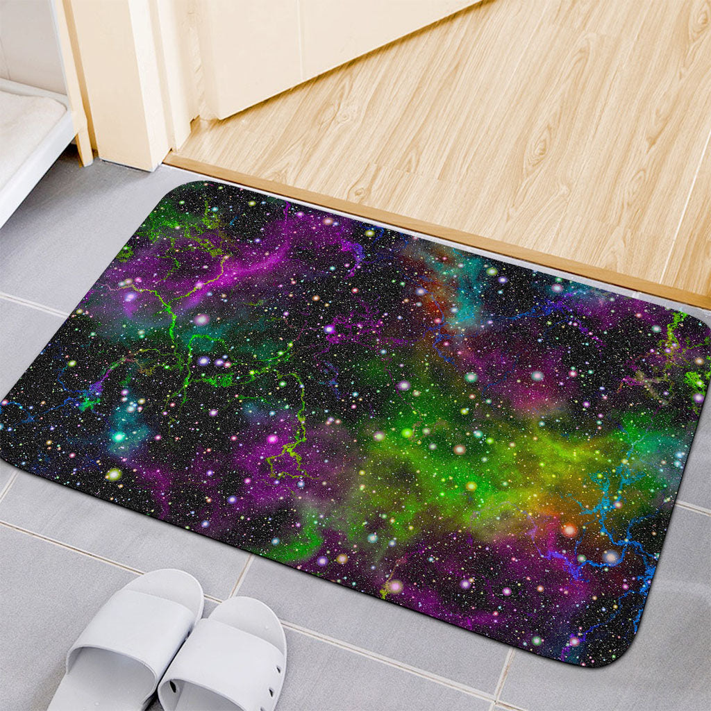 Abstract Dark Galaxy Space Print Indoor Door Mat