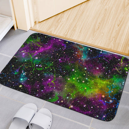 Abstract Dark Galaxy Space Print Indoor Door Mat