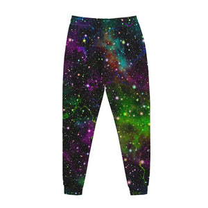 Abstract Dark Galaxy Space Print Jogger Pants