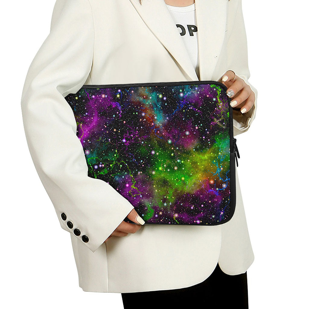 Abstract Dark Galaxy Space Print Laptop Sleeve