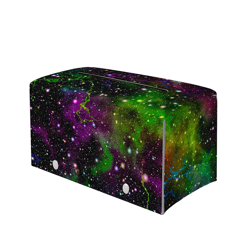 Abstract Dark Galaxy Space Print Leather Tissue Box Cover