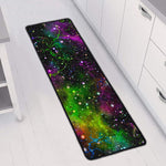 Abstract Dark Galaxy Space Print Long Kitchen Mat