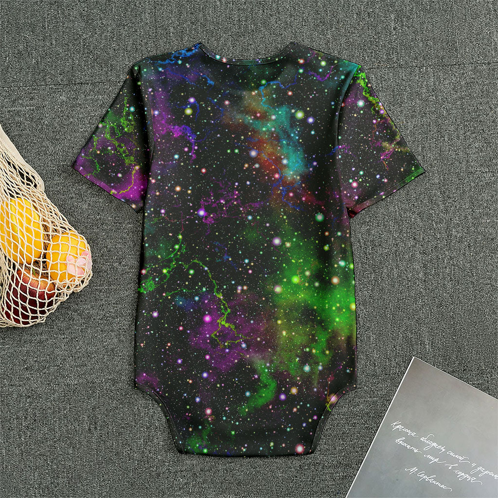 Abstract Dark Galaxy Space Print Men's Bodysuit
