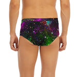 Abstract Dark Galaxy Space Print Men's Briefs