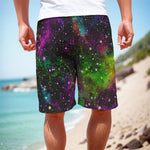 Abstract Dark Galaxy Space Print Men's Cargo Shorts