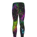 Abstract Dark Galaxy Space Print Men's leggings