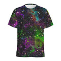 Abstract Dark Galaxy Space Print Men's Athletic T-Shirt