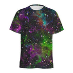 Abstract Dark Galaxy Space Print Men's Sports T-Shirt