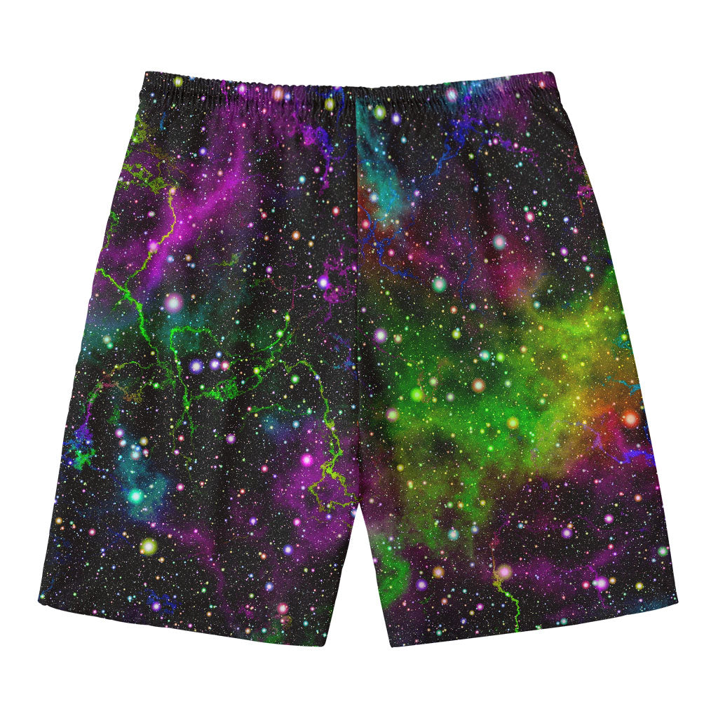 Abstract Dark Galaxy Space Print Men's Swim Trunks