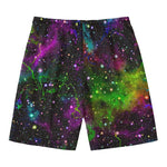 Abstract Dark Galaxy Space Print Men's Swim Trunks