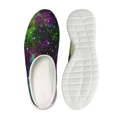 Abstract Dark Galaxy Space Print Mesh Casual Shoes