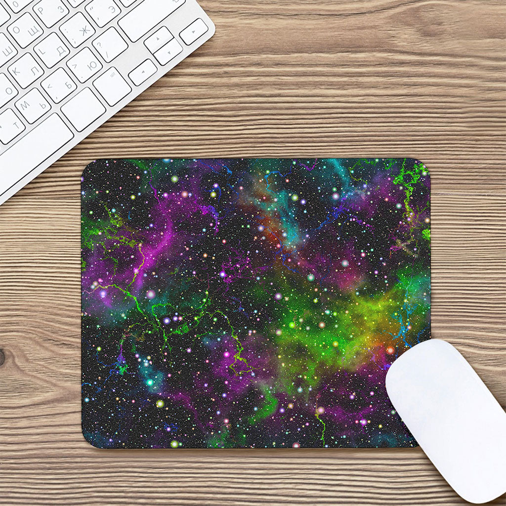 Abstract Dark Galaxy Space Print Mouse Pad