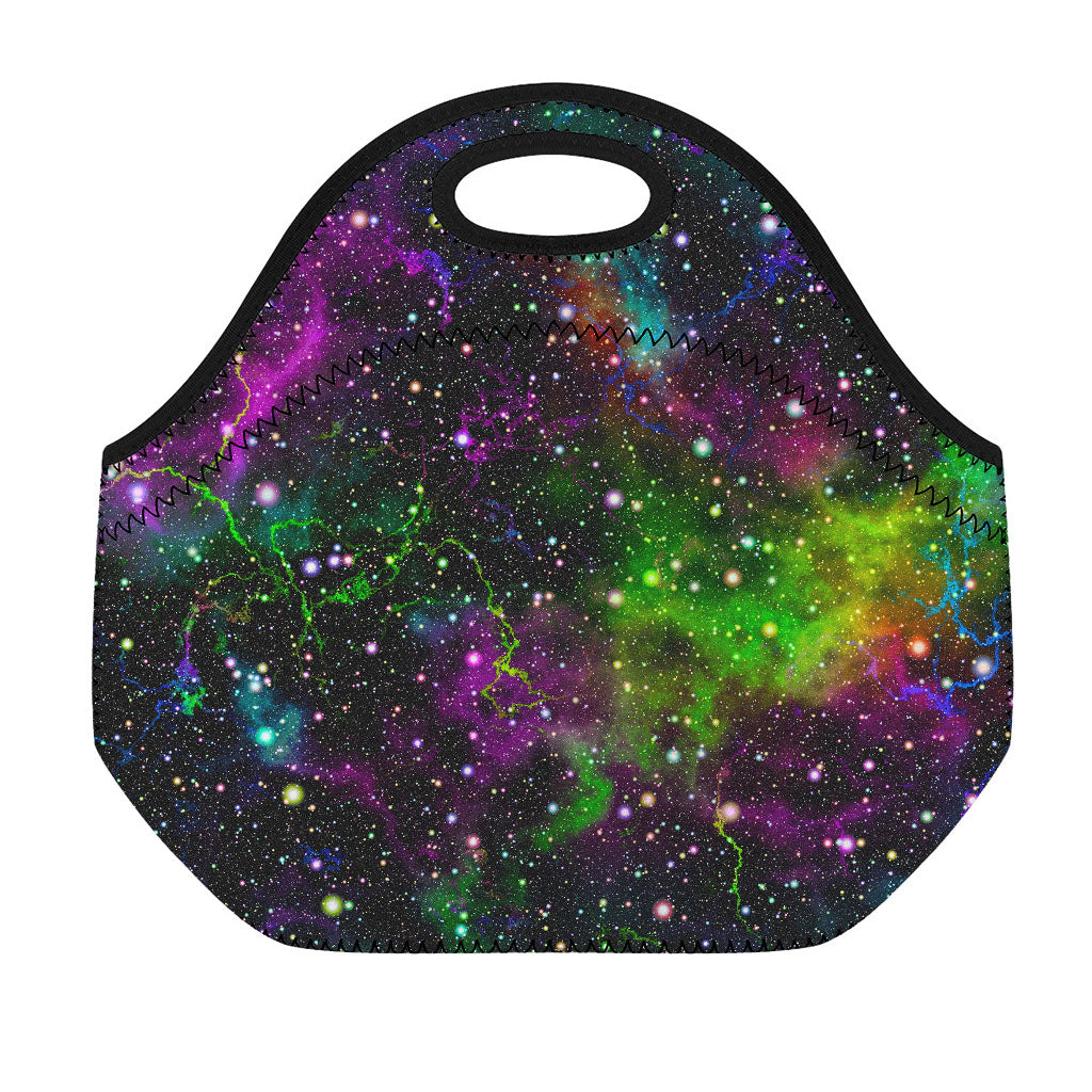 Abstract Dark Galaxy Space Print Neoprene Lunch Bag