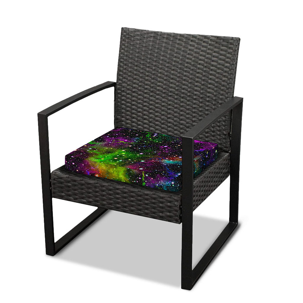 Abstract Dark Galaxy Space Print Outdoor Seat Cushion Cover
