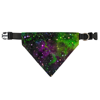Abstract Dark Galaxy Space Print Over The Collar Dog Bandana