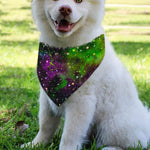 Abstract Dark Galaxy Space Print Over The Collar Dog Bandana